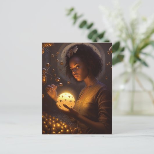 Göttin der Scifi-Insekten Postkarte (Stehend Vorderseite)