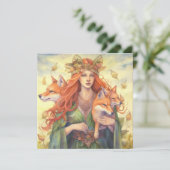 Göttin der Sommersolstice Karte (Stehend Vorderseite)