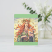 Göttin der Sommersolstice Postkarte (Stehend Vorderseite)