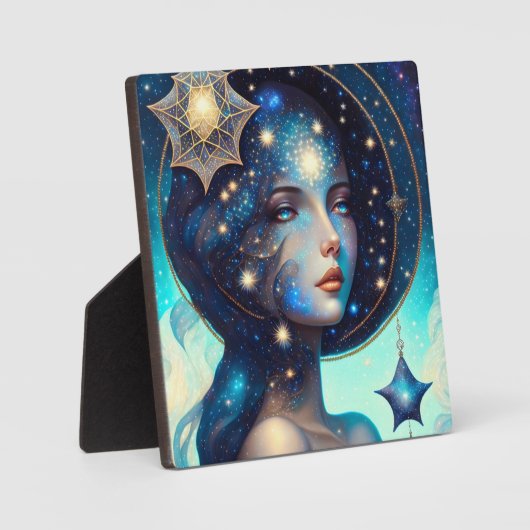 Göttin der Sterne Fotoplatte (Vorderseite)