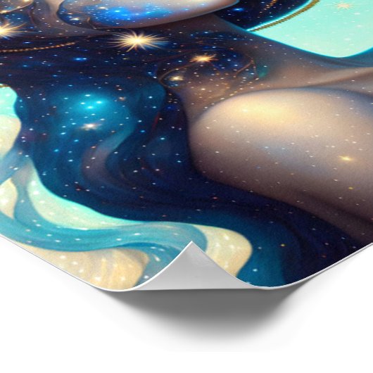 Göttin der Sterne Poster (Ecke)