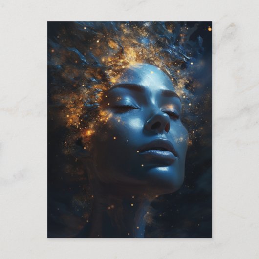 Göttin der Sterne Postkarte (Vorderseite)