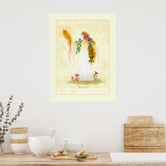 Göttin der Weisheit Poster (Küche)