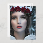 Göttin der Winterpostkarte Postkarte (Vorne/Hinten)