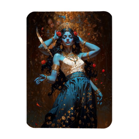 Göttin der Zeit Kali Magnet (Vertikal)