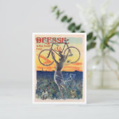Göttin des Fahrrads, Werbung, Vintag Postkarte (Stehend Vorderseite)