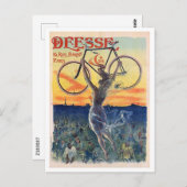 Göttin des Fahrrads, Werbung, Vintag Postkarte (Vorne/Hinten)