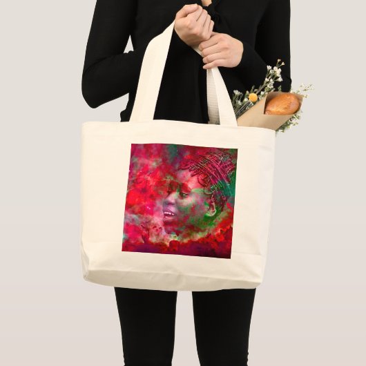 Göttin des Feuers Große Tüte Tasche (Vorderseite (Produkt))