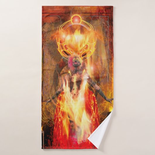 Göttin des Feuers PELE Badehandtuch (Badehandtuch)
