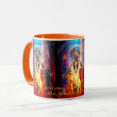 GÖTTIN DES FEUERS PELE KAFFEETASSE (Vorderseite Links)