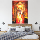 Göttin des Feuers PELE Leinwanddruck (Insitu (Schlafzimmer))