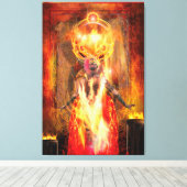 Göttin des Feuers PELE Leinwanddruck (Insitu (Holzboden))