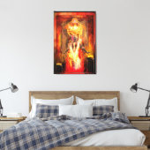 Göttin des Feuers PELE Leinwanddruck (Insitu (Schlafzimmer))