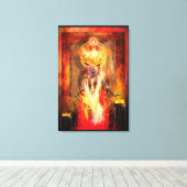 Göttin des Feuers PELE Leinwanddruck (Insitu (Holzboden))