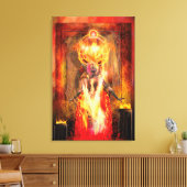 Göttin des Feuers PELE Leinwanddruck (Insitu (Wohnzimmer))