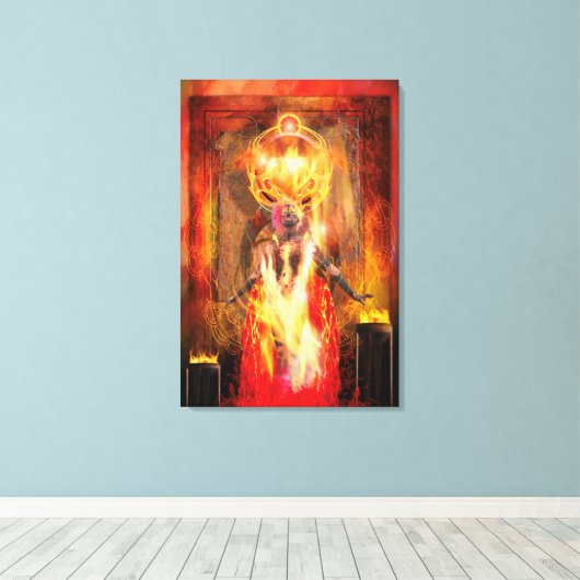 Göttin des Feuers PELE Leinwanddruck (Insitu (Holzboden))
