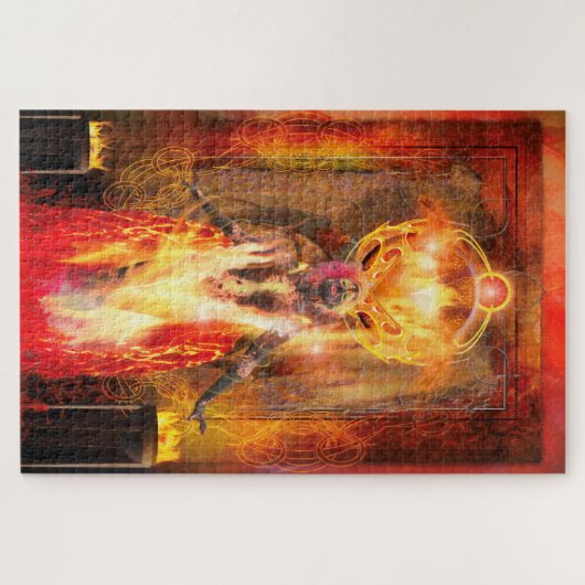 Göttin des Feuers PELE Puzzle (Horizontal)