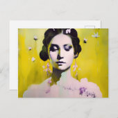 Göttin des Frühlings Postkarte (Vorne/Hinten)