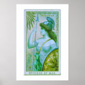 Göttin des Krieges, Minerva, Poster Print (Vorne)