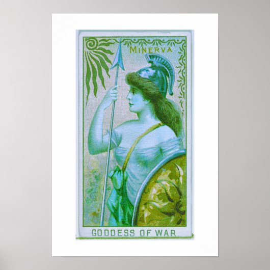 Göttin des Krieges, Minerva, Poster Print (Vorne)