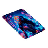Göttin des Lichneons glühende Forest Fantasy Art Magnet (Rechte Seite)