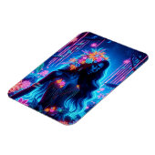 Göttin des Lichneons glühende Forest Fantasy Art Magnet (Linke Seite)