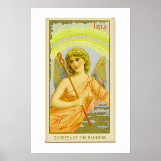 Göttin des Regenbogens, Iris, Poster Print (Vorne)