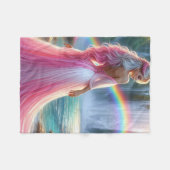 Göttin des Regenbogenwals Fleecedecke (Vorderseite (Horizontal))