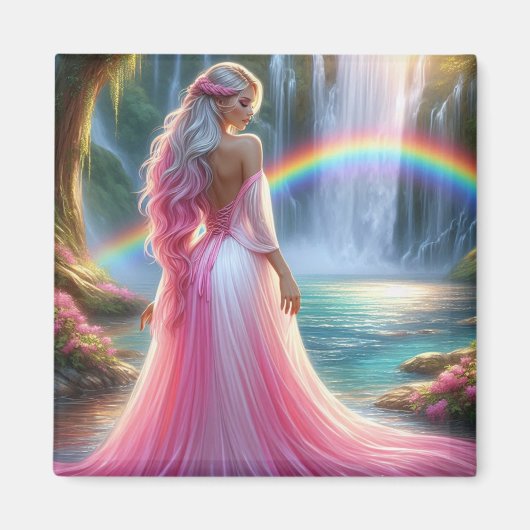 Göttin des Regenbogenwals Magnet (Vorne)