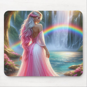 Göttin des Regenbogenwals Mousepad