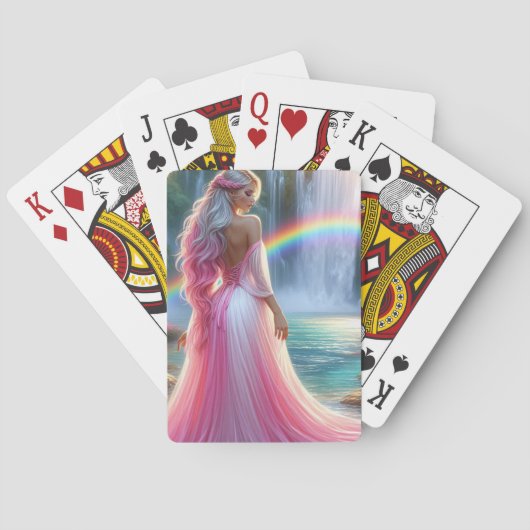 Göttin des Regenbogenwals Spielkarten (Rückseite)
