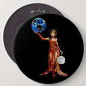 Göttin des Universums-Buttons Button (Vorne & Hinten)