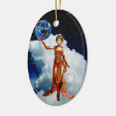 Göttin des Universums Keramik Ornament (Links)