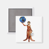 Göttin des Universums Magnet (Vorderseite/Rückseite)