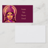 Göttin des Vermögens - Lakshmi Visitenkarte (Vorne/Hinten)