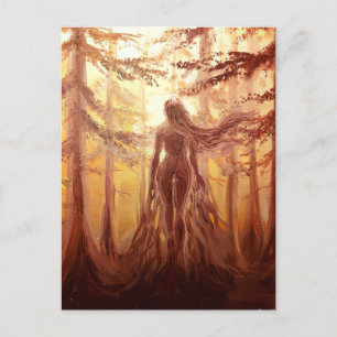 Göttin des Waldes Postkarte