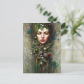 Göttin des Weihnachtens Postkarte (Stehend Vorderseite)