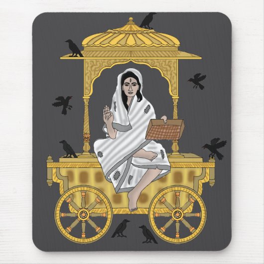 Göttin Dhumavati Mousepad (Vorne)