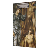 Göttin, die das Glücksrad dreht (Burne-Jones) Klemmbrett (Links)