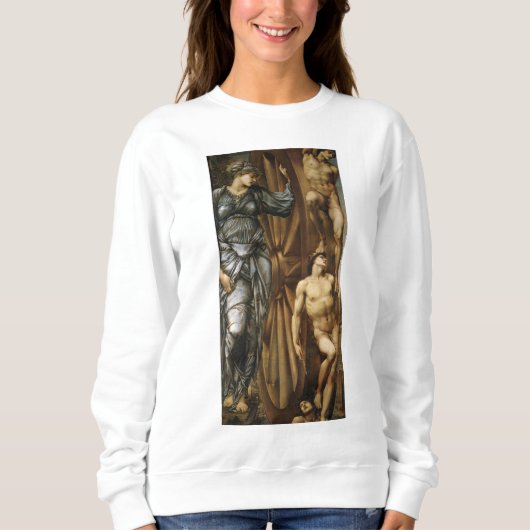 Göttin, die das Glücksrad dreht (Burne-Jones) Sweatshirt (Vorderseite)
