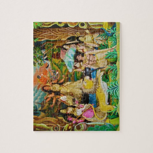 Göttin Durga an Durga Festival in Burdwan Puzzle (Vertikal)