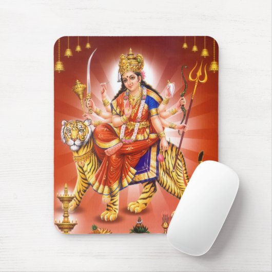Göttin Durga (hindische Göttin) Mousepad (Mit Mouse)