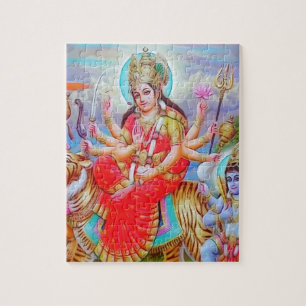 Göttin Durga Ji Malerei Puzzle