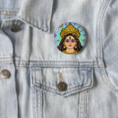 Göttin Durga Knopf Button (Beispiel)