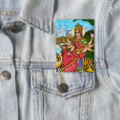 Göttin Durga Knopf Button (Insitu)