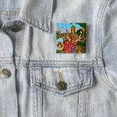 Göttin Durga Knopf Button (Beispiel)