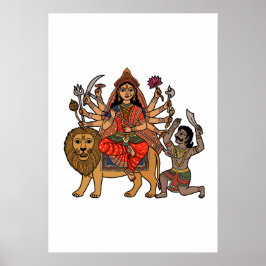 Göttin Durga Poster