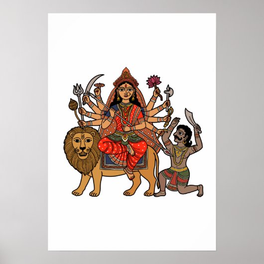 Göttin Durga Poster (Vorne)