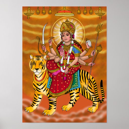 Göttin Durga Poster (Vorne)