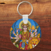 Göttin Durga Schlüsselanhänger (Vorderseite)
